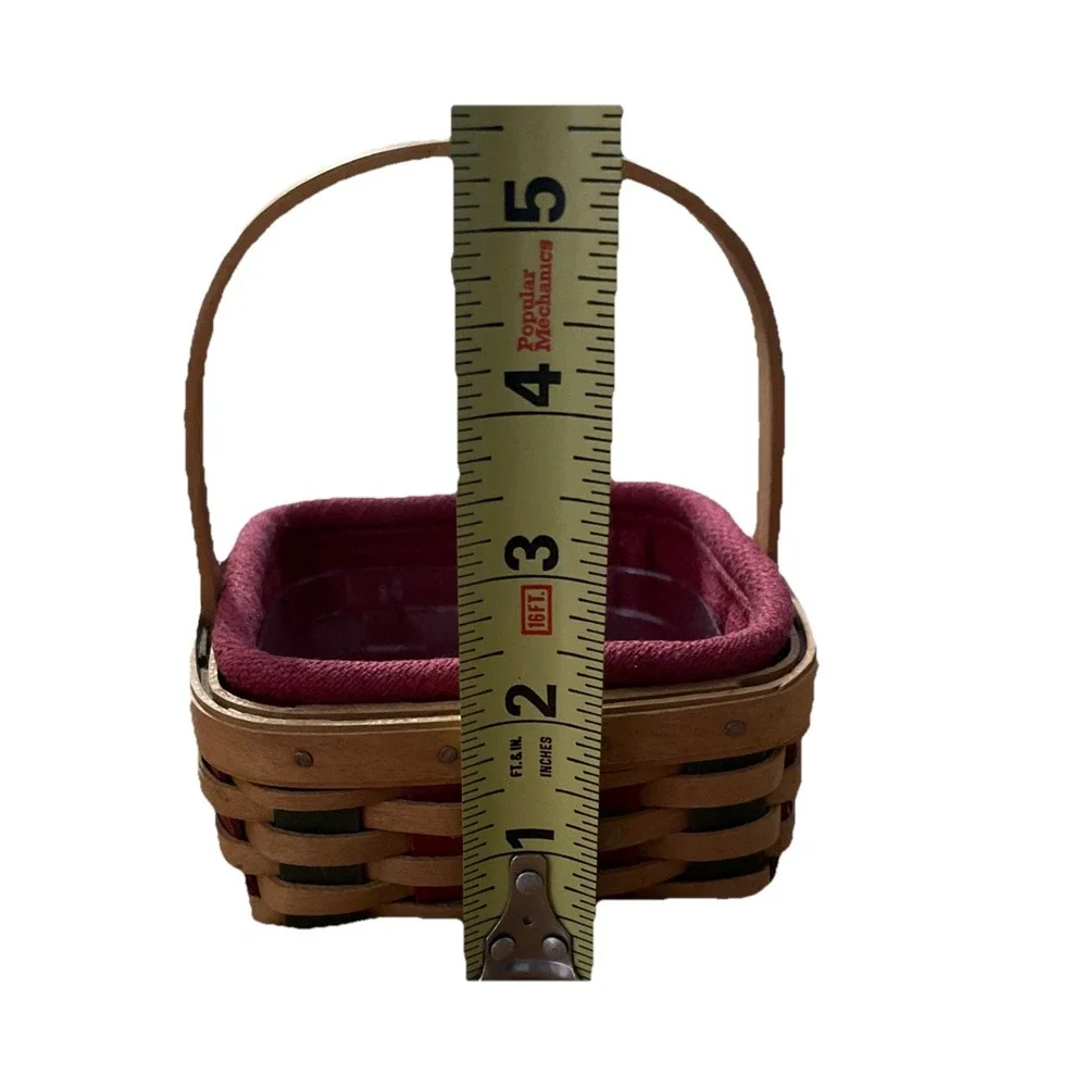 Longaberger‎ Basket 2003 Holiday Helper Signed Paprika Liner Protecter Christmas